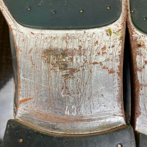 Acne Studios Askin Metal Silver Cap Toe Derby Oxford Shoes Men's 43 US 10 - Picture 8 of 13